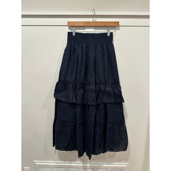 Sundays by We Are Sundays Linen Maxi Skirt Size S - Picture 1 of 5